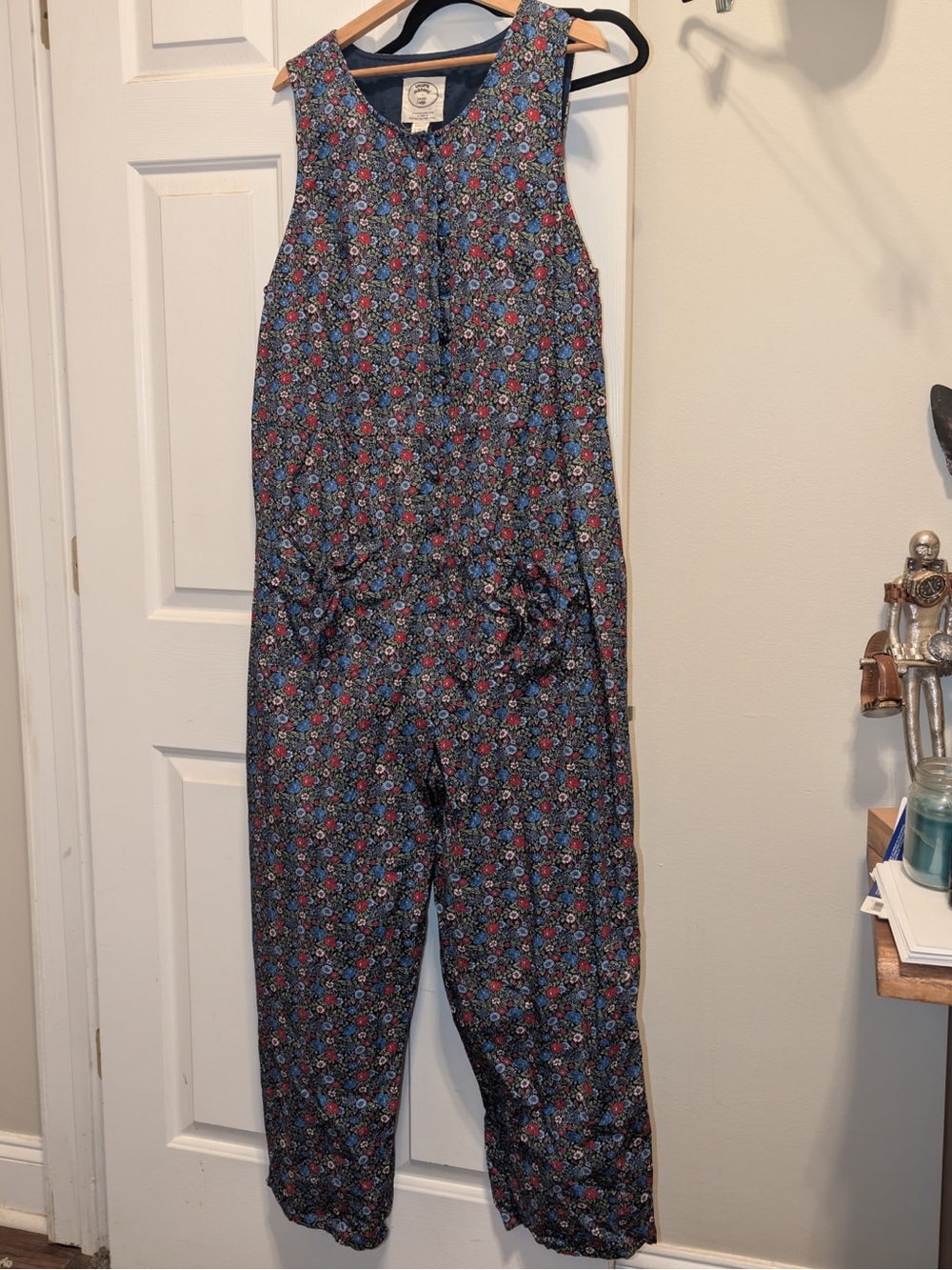 Sleeveless Navy Floral Jumpsuit by Laura Ashley x Jonie